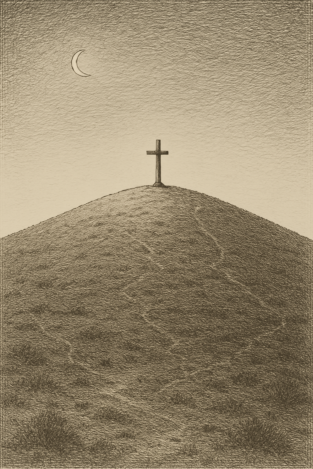 Lone Mountain as it appeared in 1850s